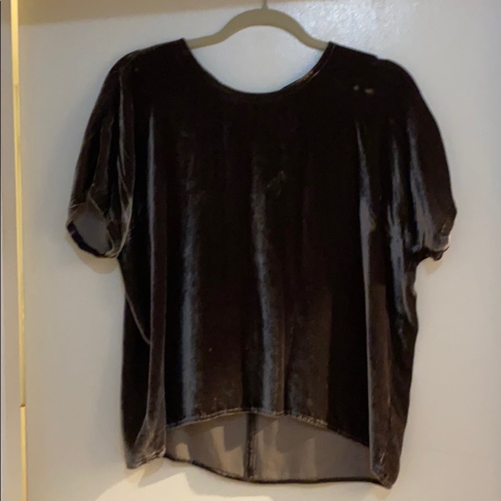 madewell velvet top